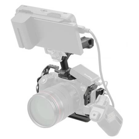 SmallRig 5029 - zestaw, klatka operatorska do Canon EOS R5 II, mocowanie HawkLock QR, uchwyt górny_Przykładowy zestaw_2